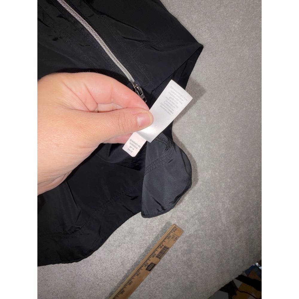 Athleta Jacket Womens S Black Drip Drop Hooded Full Zip Drawstring Rain Coat - Picture 10 of 12